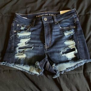 american eagle high rise shortie never worn shorts